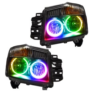 Nissan Titan Headlight Assemblies - ORACLE Lighting - SMD ColorSHIFT - `08-`15